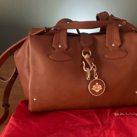 BALLY  BALLY  Leather Tote Bag with Shoulder Strap - Picture 2 of 5